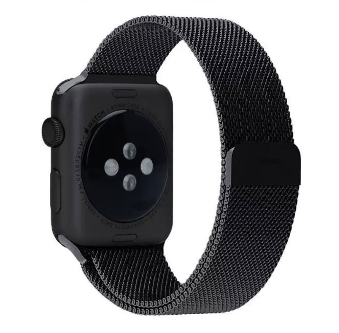 Ripley - Correa Apple Watch Loop Milanese Magnetica Acero 42mm Negro