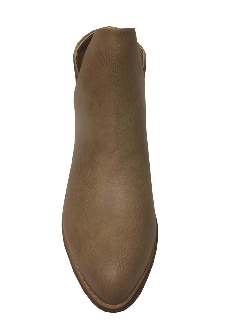 Ripley - Botin plano cuero ecol?gico Beige Todopiel