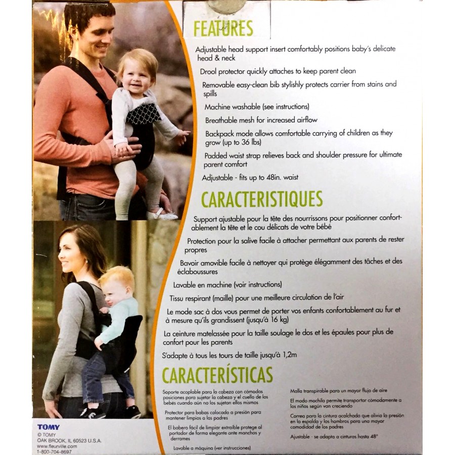 Ripley - Porta Bebe y mochila fleurville 3 en 1