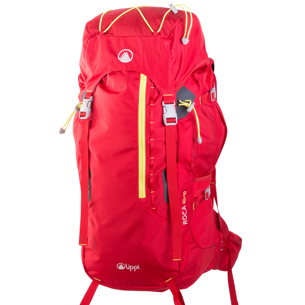 Ripley - MOCHILA ROCA 60+10 ROJO 60 LTS LIPPI