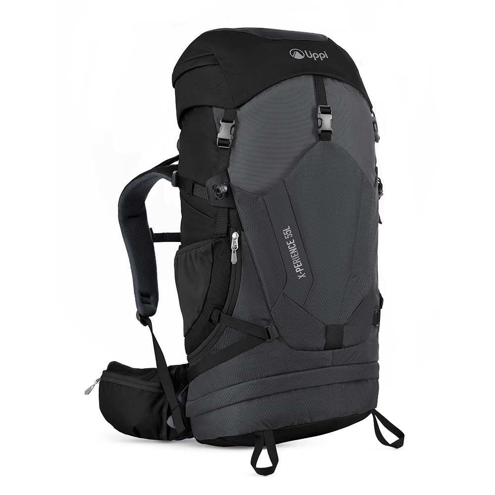 Ripley - MOCHILA CAMPING X-PERIENCE 55 LITROS BACKPACK NEGRA LIPPI