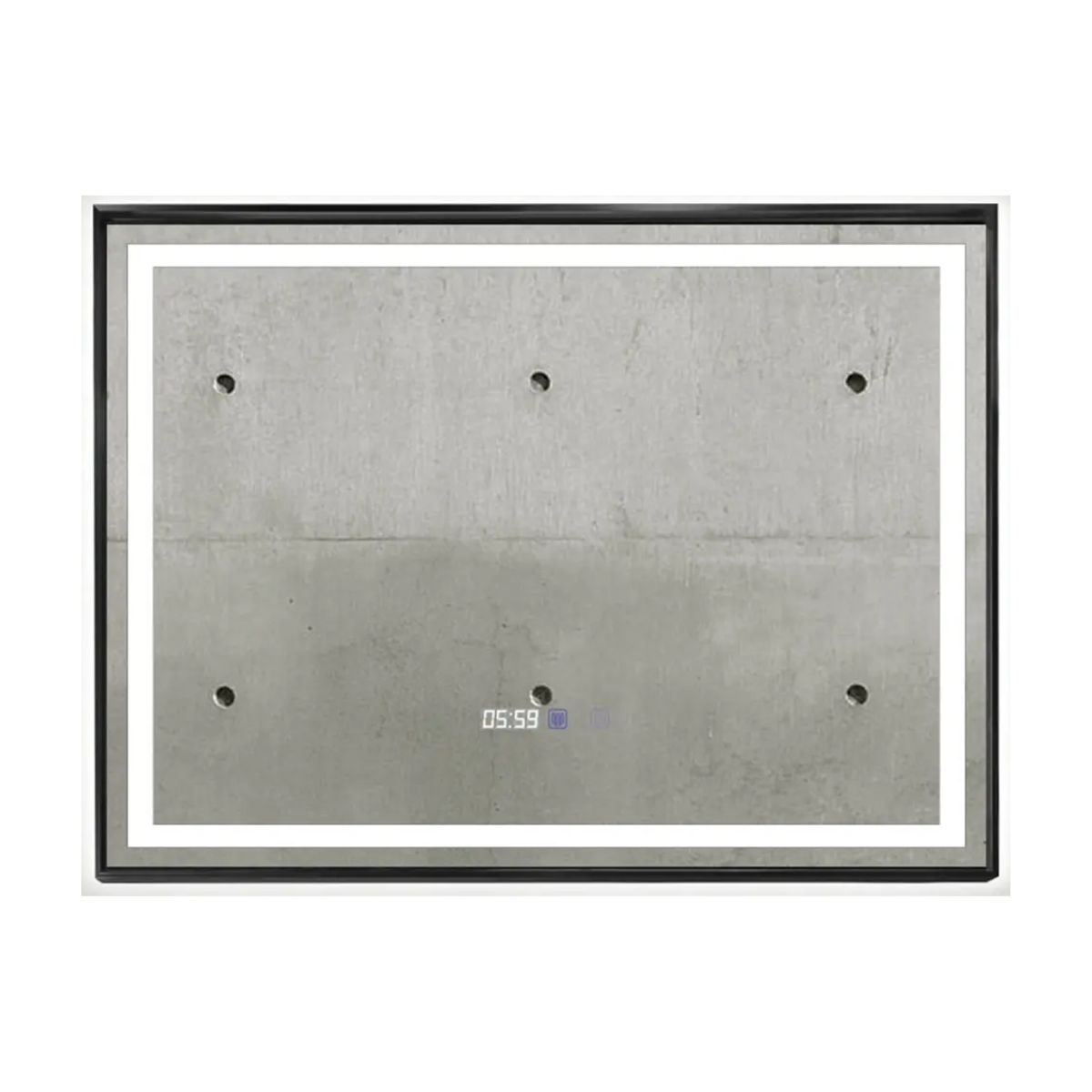 Espejo Led Vanzze Bluetooth 80 x 60 cm  – VN-ESP CALGARY BLACK