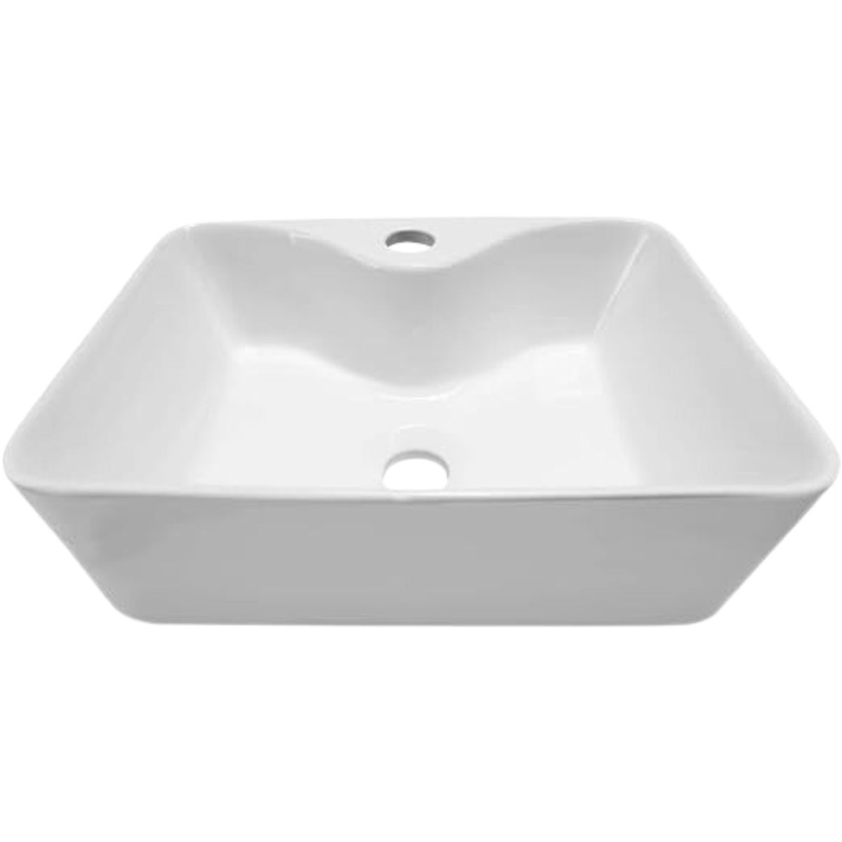 Lavabo De Sobreponer Lux Sany Color Blanco 41x 31 Cm – LU-DQ-LAV-214