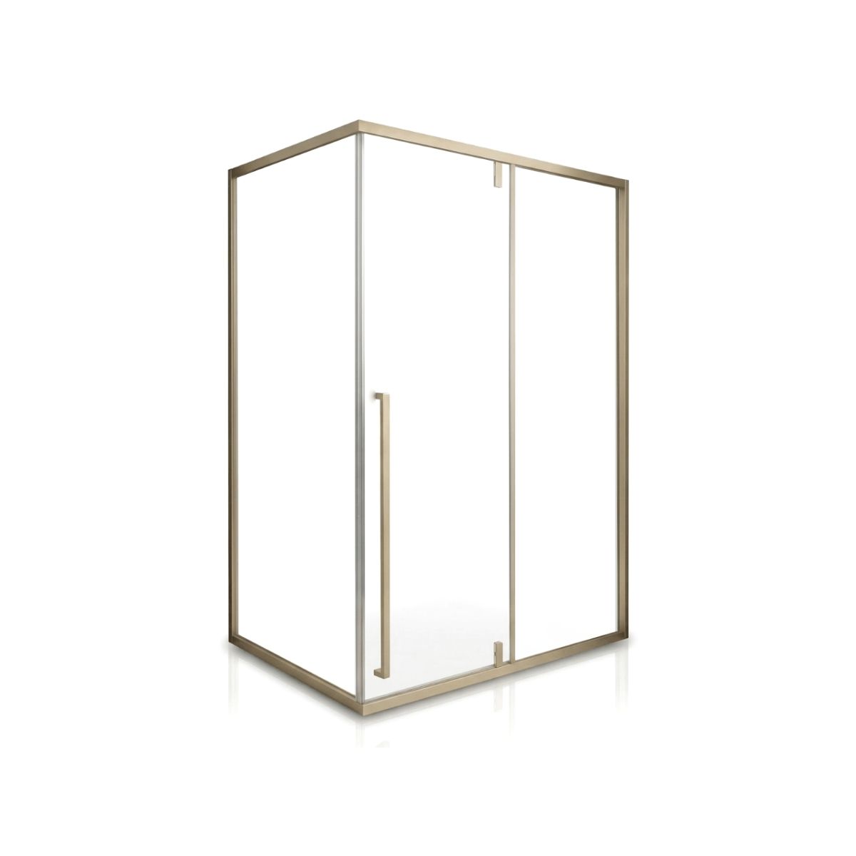 Cancel de Baño 120 x 90 cm Vidrio Templado 6 mm Perfil Dorado Puerta Corrediza – QD-PFR670G Cancel de Baño 120 x 90 cm Vidrio Templado 6 mm Perfil Dorado Puerta Corrediza – QD-PFR670G