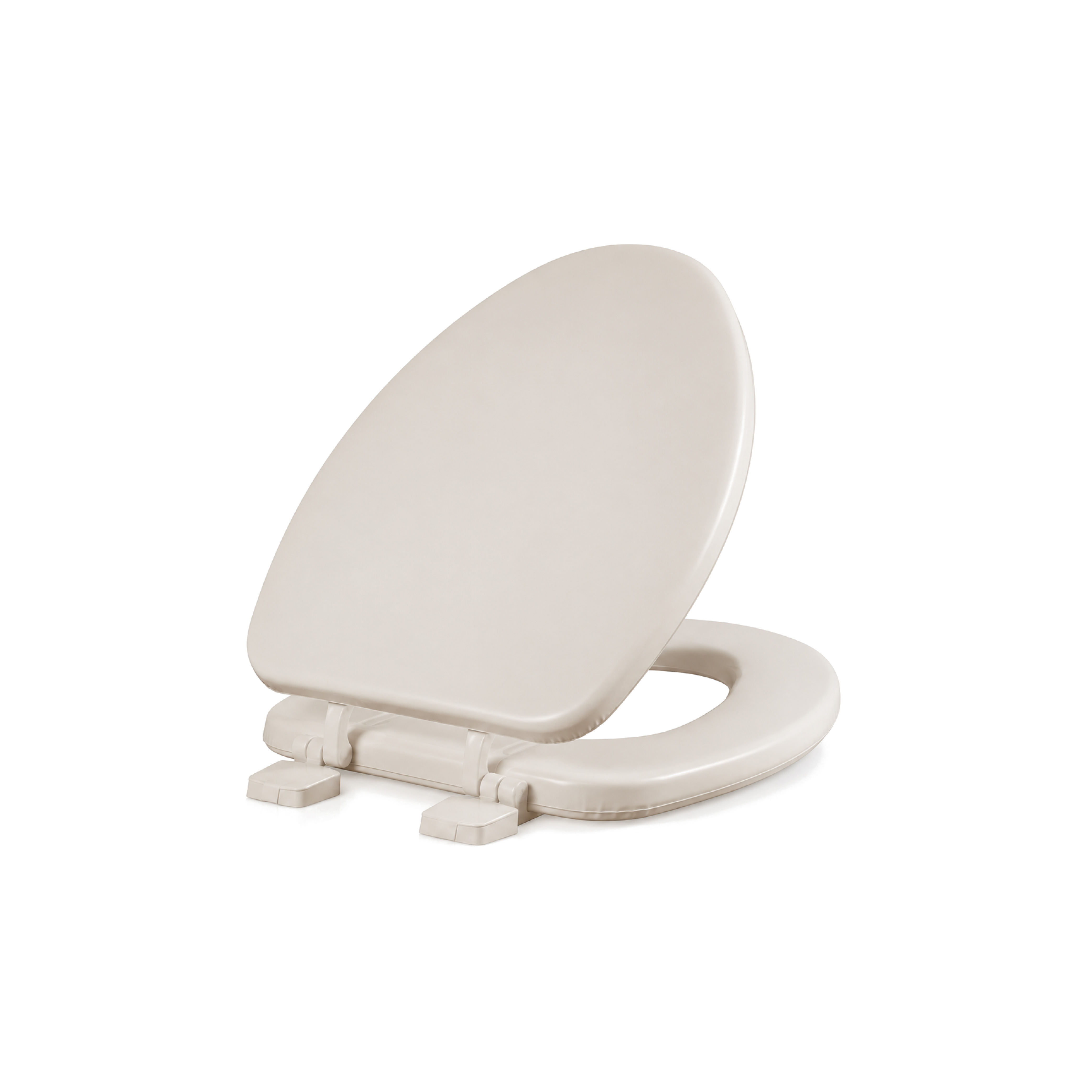 Asiento para Sanitario Alargado Acojinado Hueso – BE-112AR 006