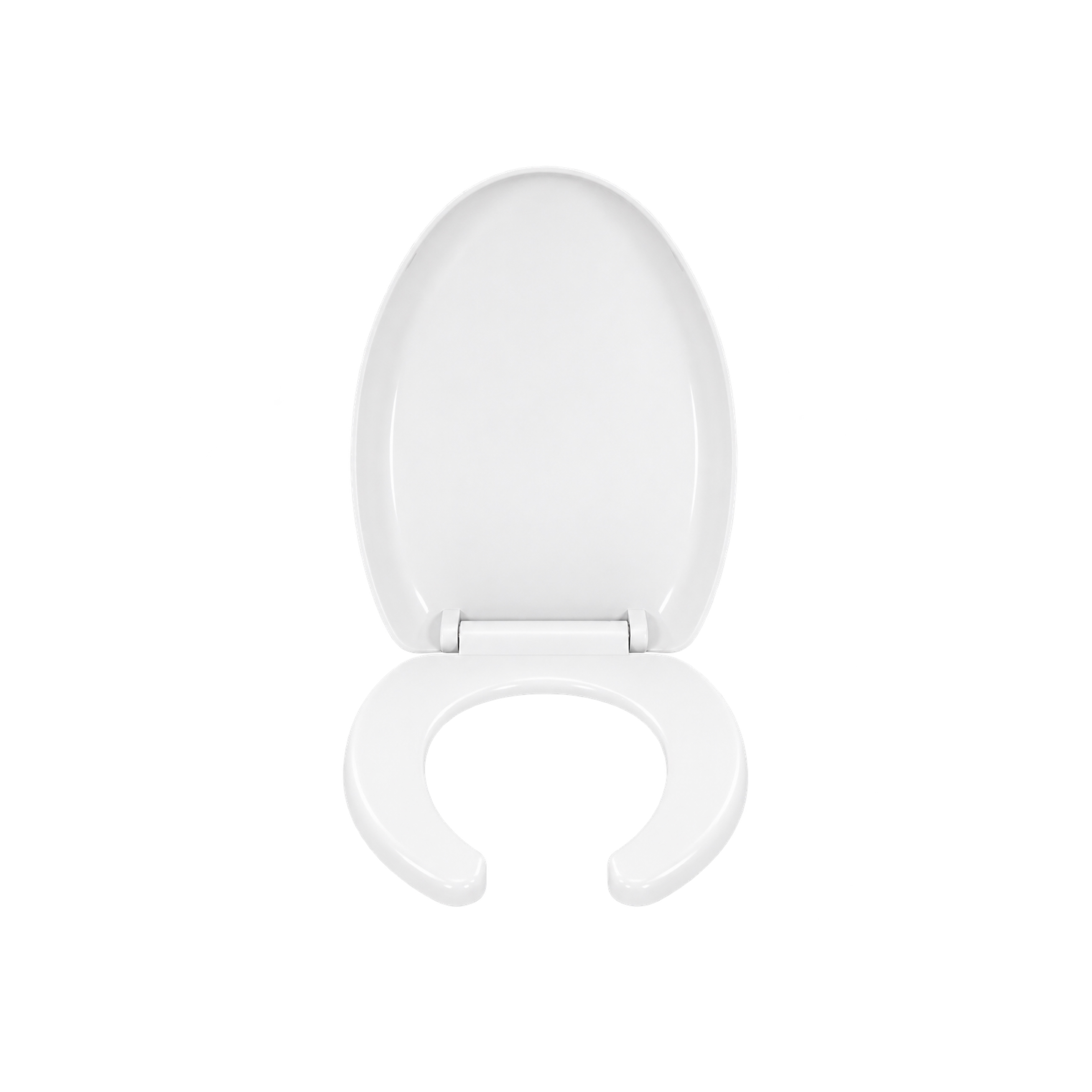 Alternative view of Asiento para Sanitario Alargado Abierto Cierre Lento Blanco – EX-COSMOS96ASL 000