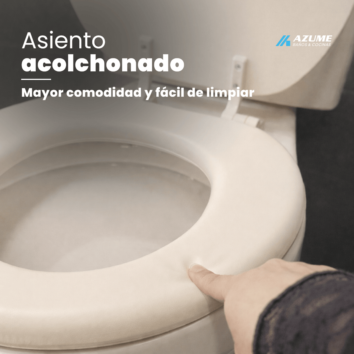 Asiento para Sanitario Acojinado Decor Plus Blanco Bordado – BE-D255 484