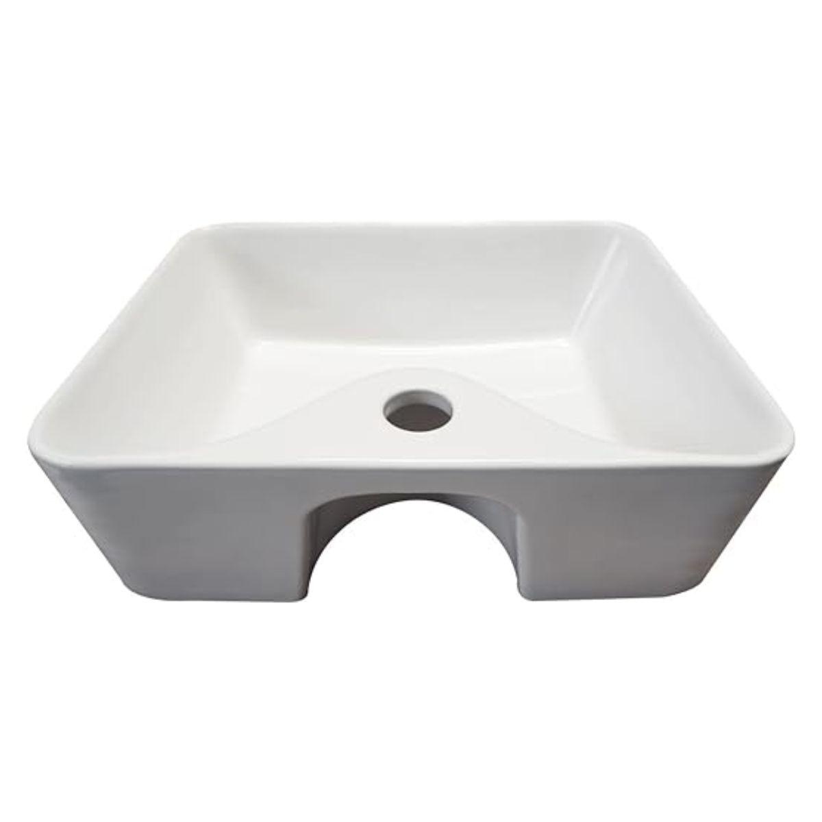 Lavabo De Sobreponer Lux Sany Color Blanco 41x 31 Cm – LU-DQ-LAV-214