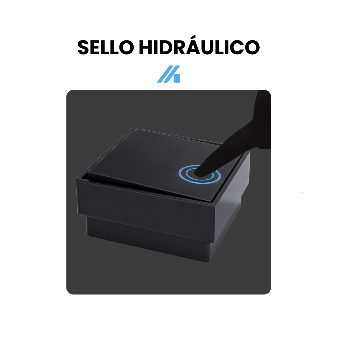 Coladera Castel Clean Black Negro Mate 10 X 10 Cm  Acabado Soft Mate –  CA-90.5006B