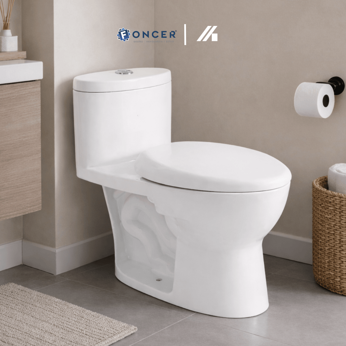 Sanitario One Piece Foncer Atenea Doble Descarga – FC-ATENEA