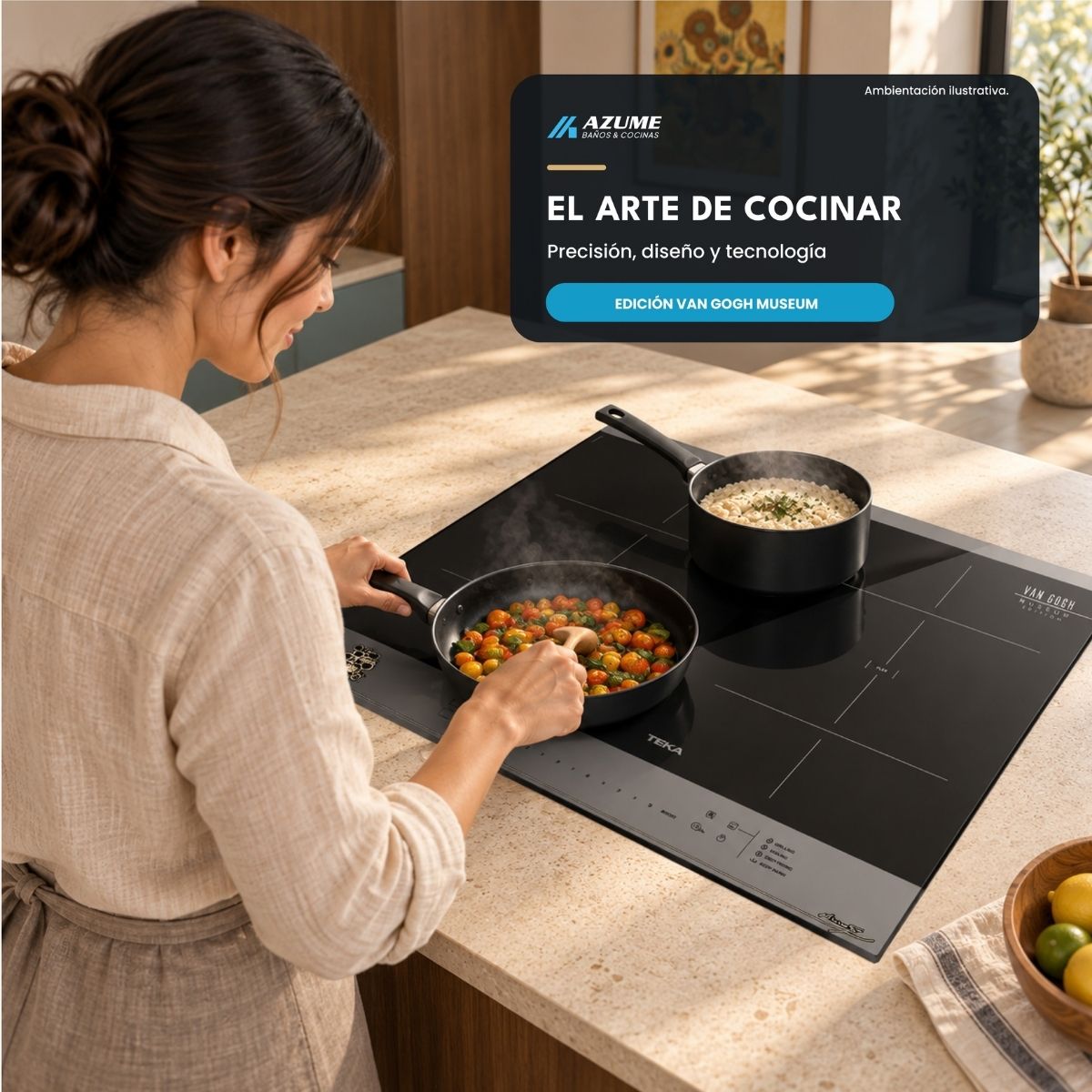 Parrilla de Inducción Teka Maestro IBF 64 Van Gogh 60 cm 4 Zonas – TK-112510049
