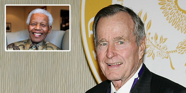 Comunicado erróneo de George Bush da por muerto a Nelson Mandela