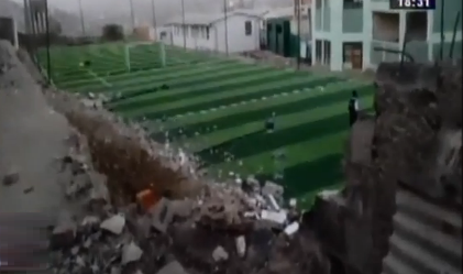 Tres personas resultaron heridas tras caída de pared en colegio de VES
