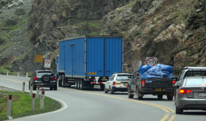 Carretera Central: se reanuda tránsito vehicular en km 71