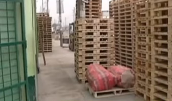 Cientos de parihuelas de madera invaden la vía pública en SMP