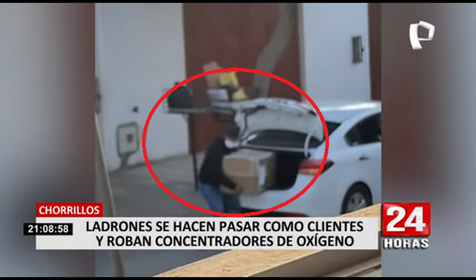 Chorrillos: delincuentes fingen ser clientes y roban concentradores de oxígeno