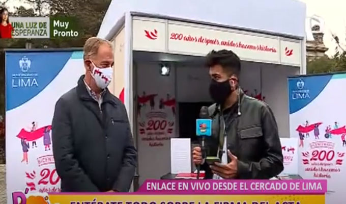 Alcalde Muñoz invita a los ciudadanos a firmar Acta de la Independencia por el bicentenario