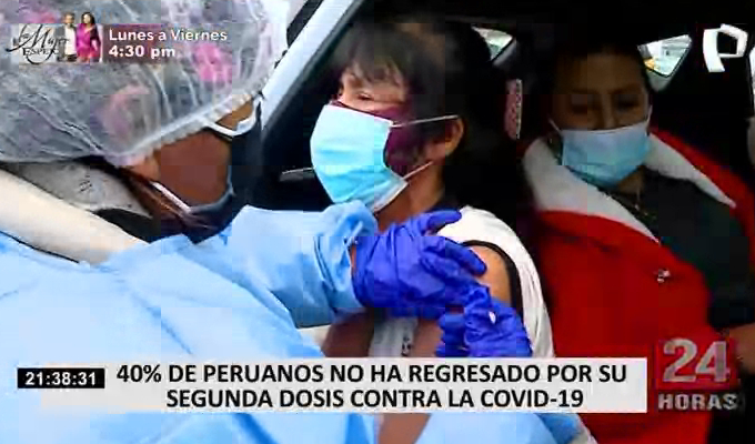 Covid-19: alrededor del 40% de la población no ha ido por su segunda dosis - Vimarsana News