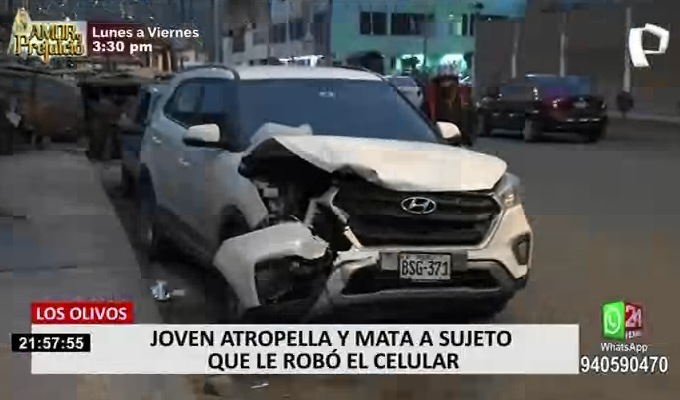 Los Olivos: joven atropelló y mató a presunto delincuente que le robó su celular - Vimarsana News