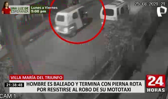 VMT: mototaxista terminó baleado y con pierna rota tras resistirse al robo de su unidad - Vimarsana News