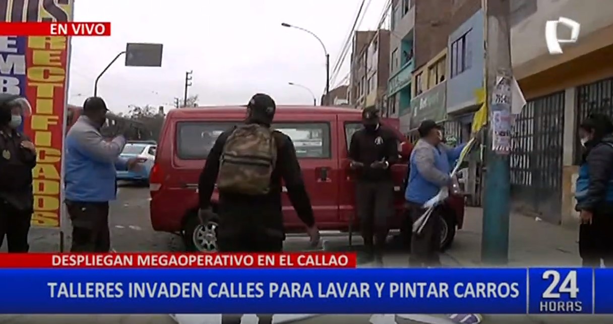 Callao: fiscalización intervienen “carwash” que funcionaban de manera informal