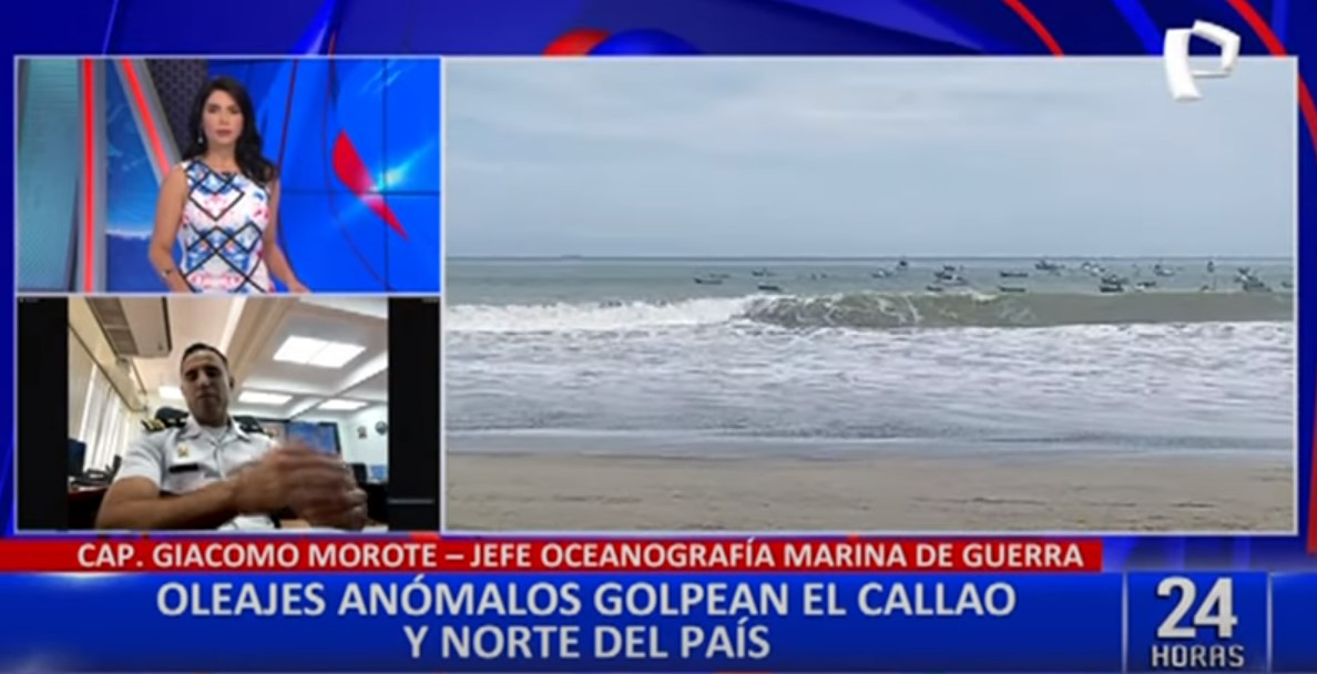 Oleajes anómalos irán hasta la quincena de enero, según especialista de la Marina de Guerra