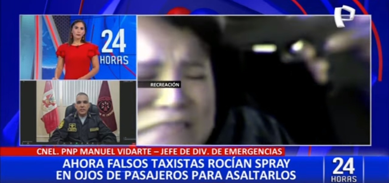 Coronel Manuel Vidarte sobre falsos taxistas: “Están pepeando a sus víctimas”