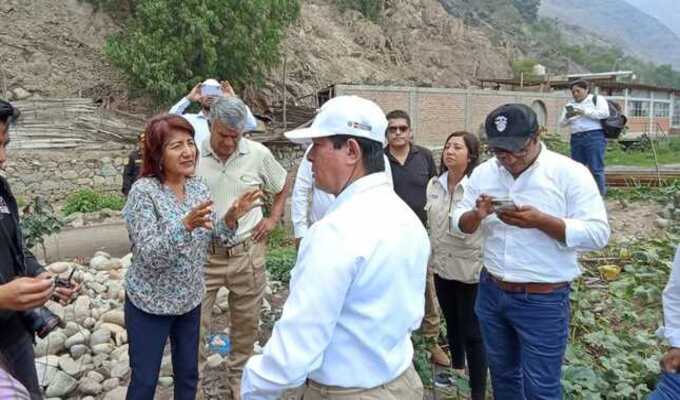 Cañete: Inspeccionan avances en obras de prevención por el fenómeno “El Niño”