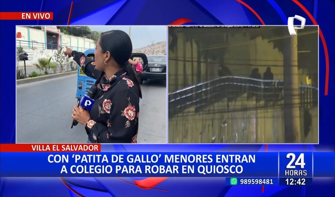 VES: menores de edad ingresan a colegio para robar en quiosco