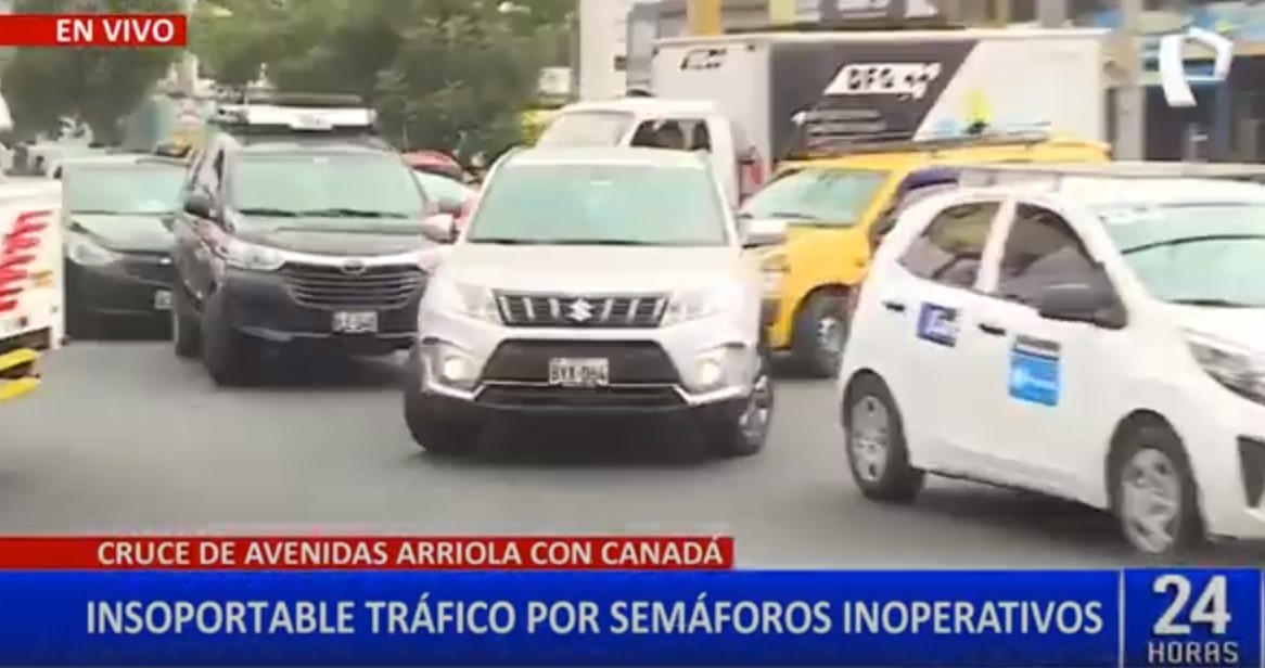 Conductores denuncian insoportable tráfico en La Victoria por semáforos inoperativos
