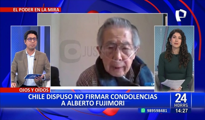 Chile dispuso no firmar condolencias a Alberto Fujimori