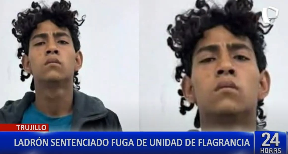 Delincuente sentenciado se fuga de la Unidad de Flagrancia en Trujillo
