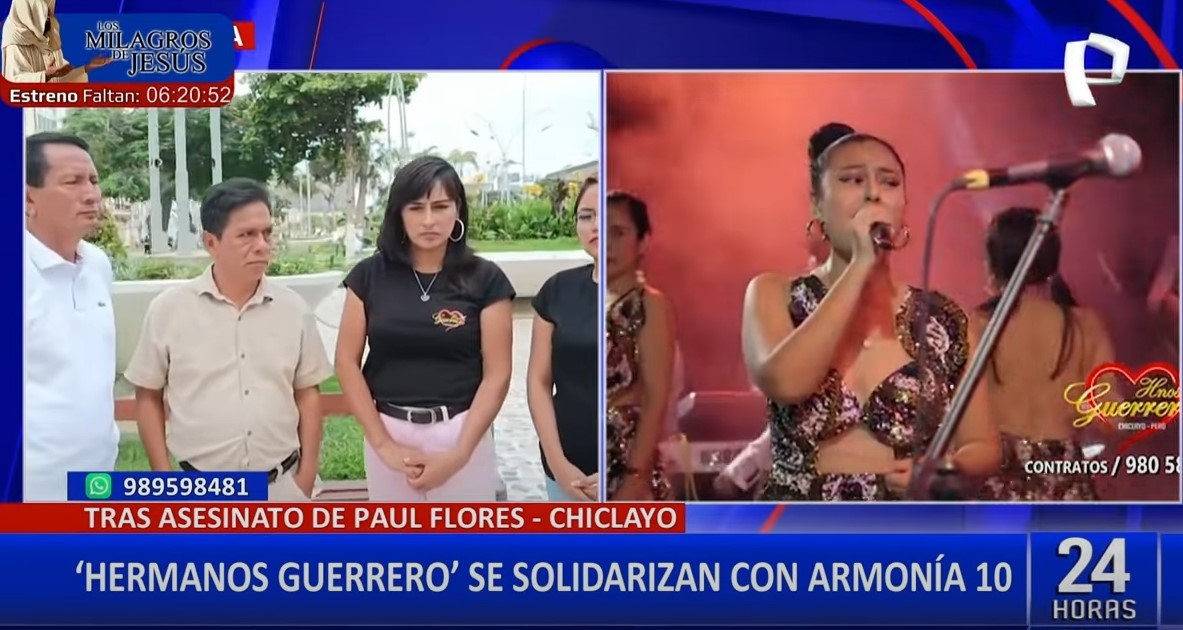Hermanos Guerrero condenan crimen de Paul Flores, cantante de Armonía 10