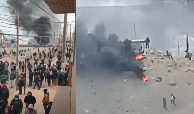 Protesta de mineros: Fallece una persona durante enfrentamiento con la policía en Arequipa