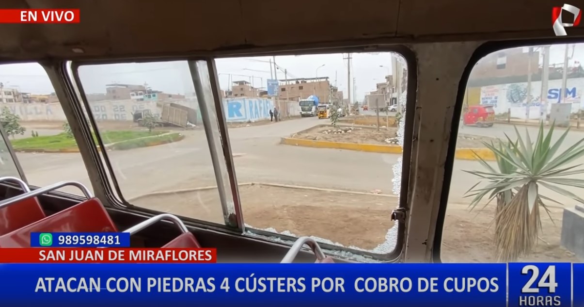 Pasajero queda herido tras ataque con piedras a combis informales en SJM