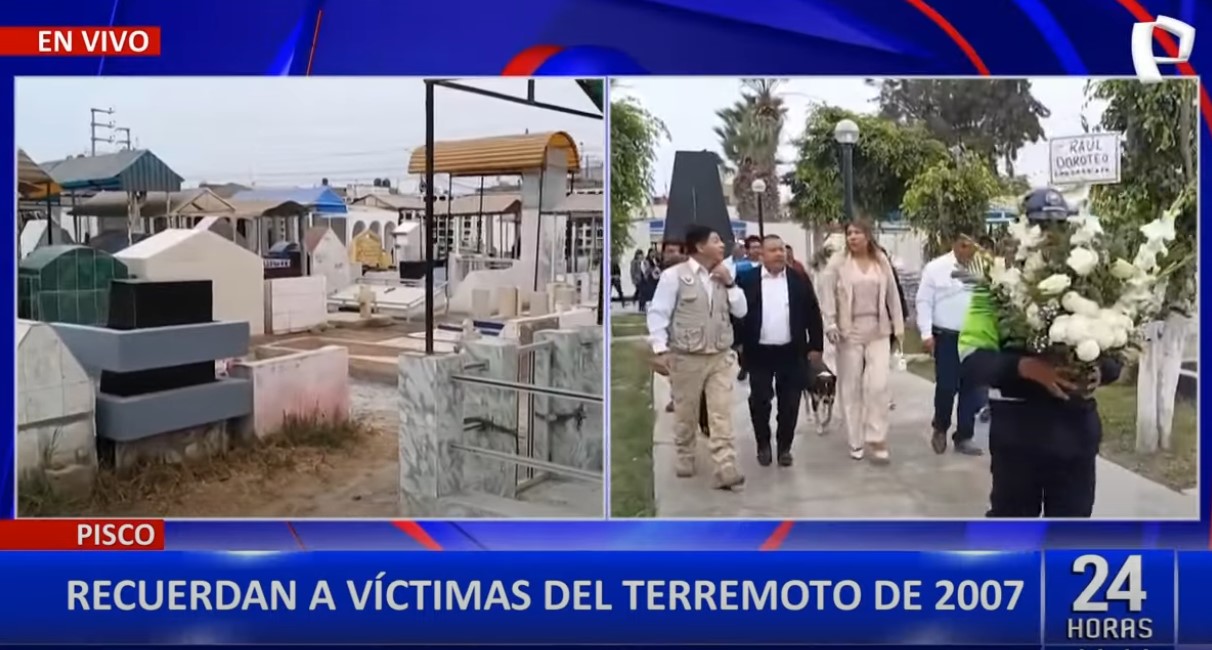Pisco conmemora 18 años del devastador terremoto que dejó más de 500 muertos