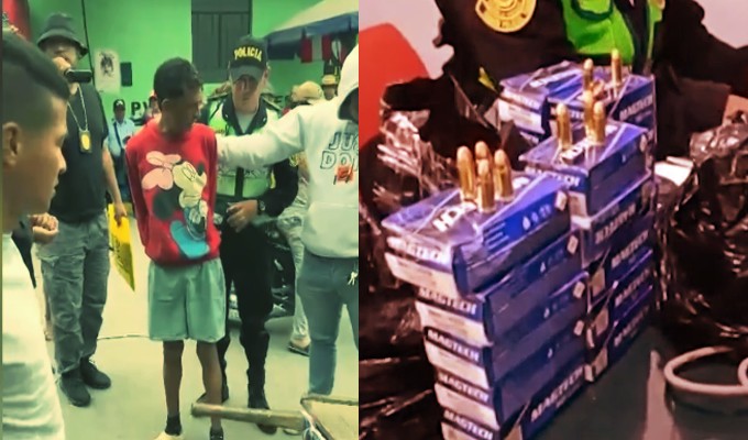 PNP frustra envío de municiones destinadas a la banda criminal “Los Lobos” en Ecuador