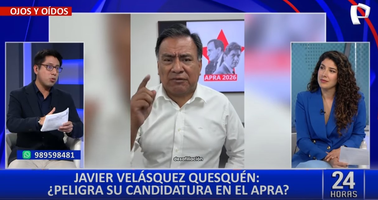 Partido Aprista: Cancelan filiación de Javier Velásquez Quesquén rumbo a elecciones 2026