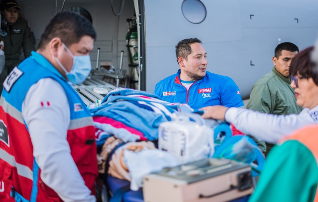 Minsa alcanzó los 107 traslados aeromédicos a pacientes de zonas más alejadas del país