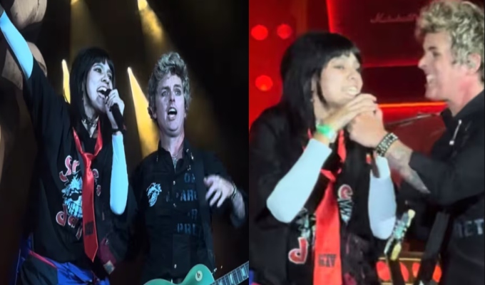 Momento viral en concierto de Green Day: fan canta en escenario con Billie Joe Armstrong