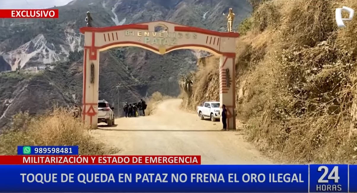 Pataz: minería ilegal persiste pese al toque de queda y base militar en la zona