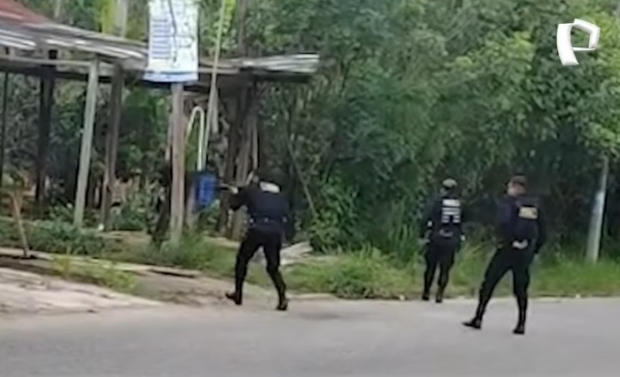 Iquitos: enfrentamiento entre policías y presuntos traficantes de terrenos deja un muerto