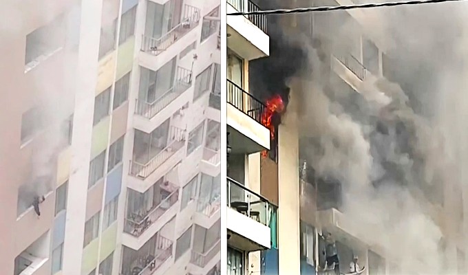 Santa Anita: incendio en condominio obliga a evacuación masiva de vecinos