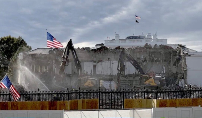 Casa Blanca: Trump ignora críticas y avanza con la demolición para construir lujoso salón de baile