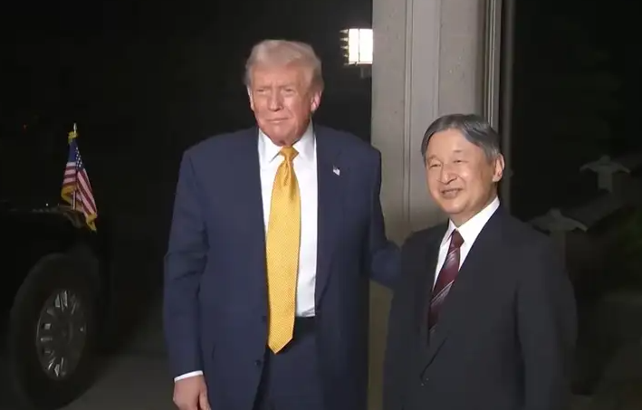 Donald Trump se reúne con emperador Naruhito al inicio de su visita oficial a Japón