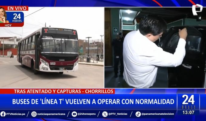 Buses de la empresa Etusa vuelven a operar con normalidad tras ataque a balazos
