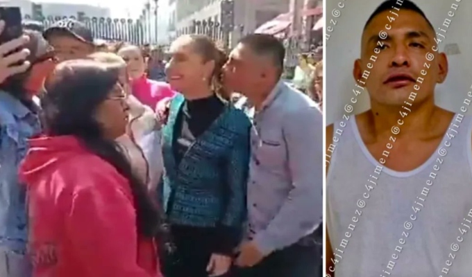 Presidenta Claudia Sheinbaum sufre acoso sexual: identifican y detienen al agresor
