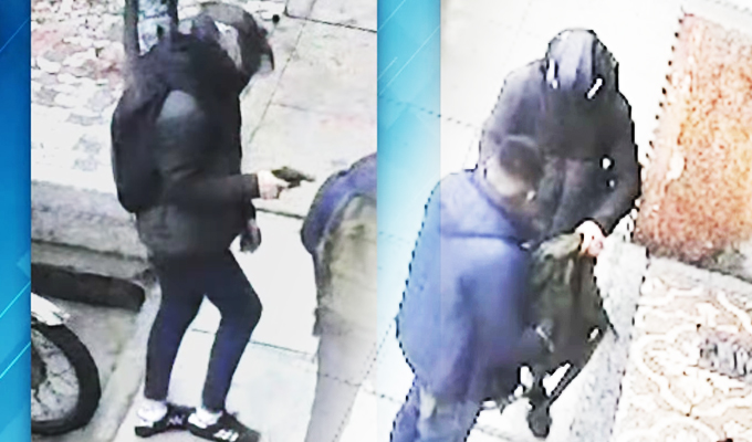 Delincuente con casco de motociclista asalta a transeúntes en calles de Santa Anita y SMP