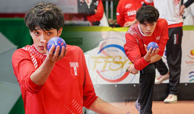 Peruano Darko Castillo conquista medalla en el Mundial Juvenil de Bochas estilo Raffa Volo 2025 en Francia