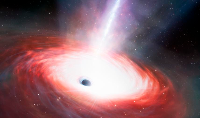 Una estrella de 200 soles fue engullida por un agujero negro y provocó un destello histórico